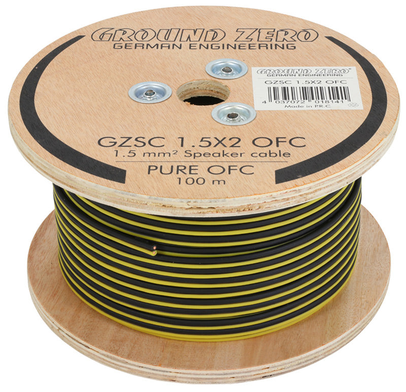 Ground Zero GZSC 1.5X2 OFC høyttalerkabel 1,5mm2