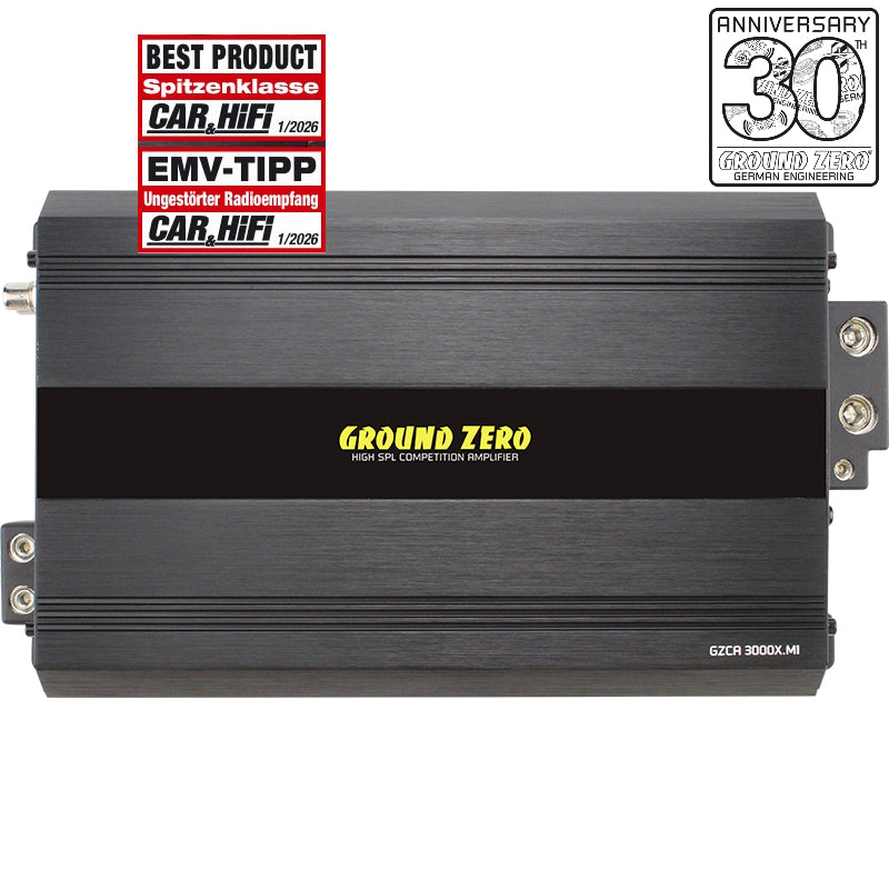 Ground Zero GZCA 3000X.M1 1x3180W @ 1 ohm, fulltone - testet