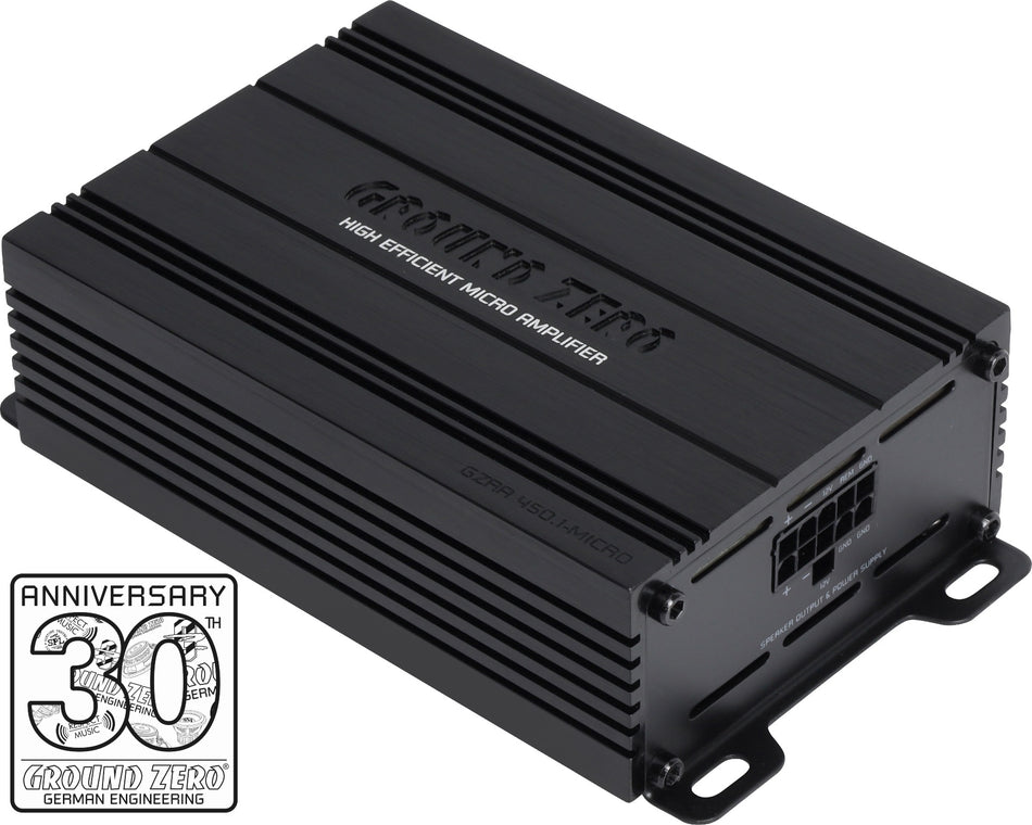 Ground Zero GZRA 450.1-MICRO 480W @ 1 Ohm - NY!