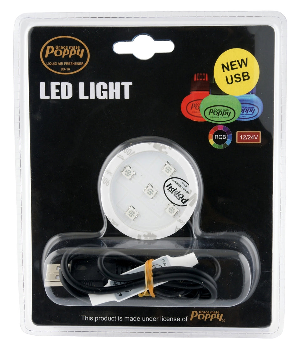 Poppy LED-plate, multicolor