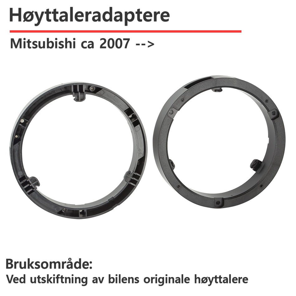 ACV Mitsubishi høyttaleradapter (165mm)