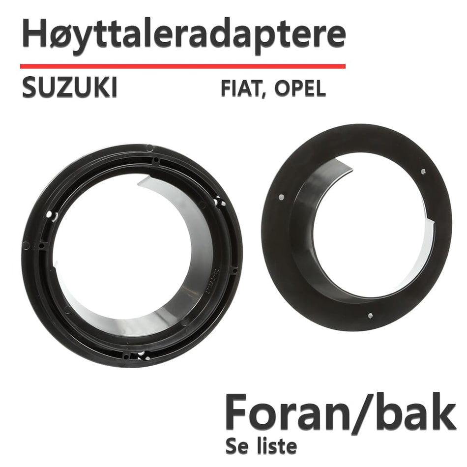 ACV Suzuki/Opel høyttaleradaptere (165mm)