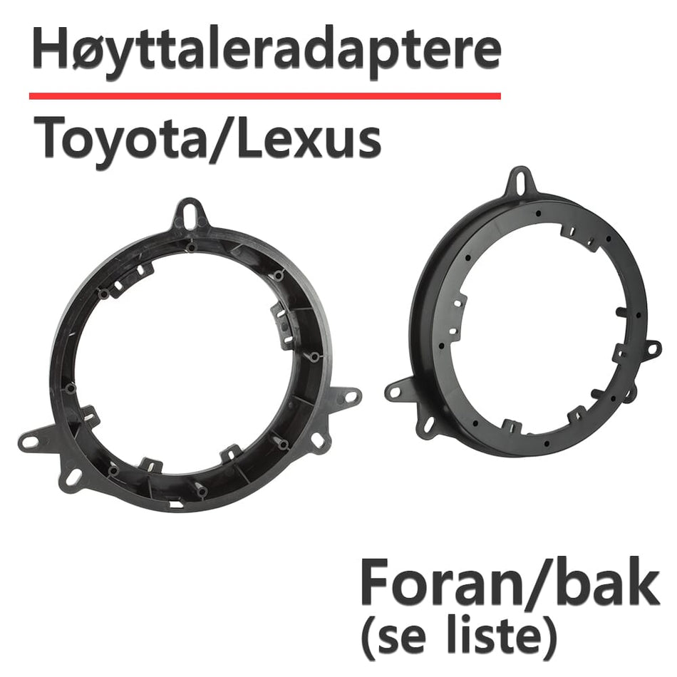 ACV Toyota høyttaleradaptere (165mm)
