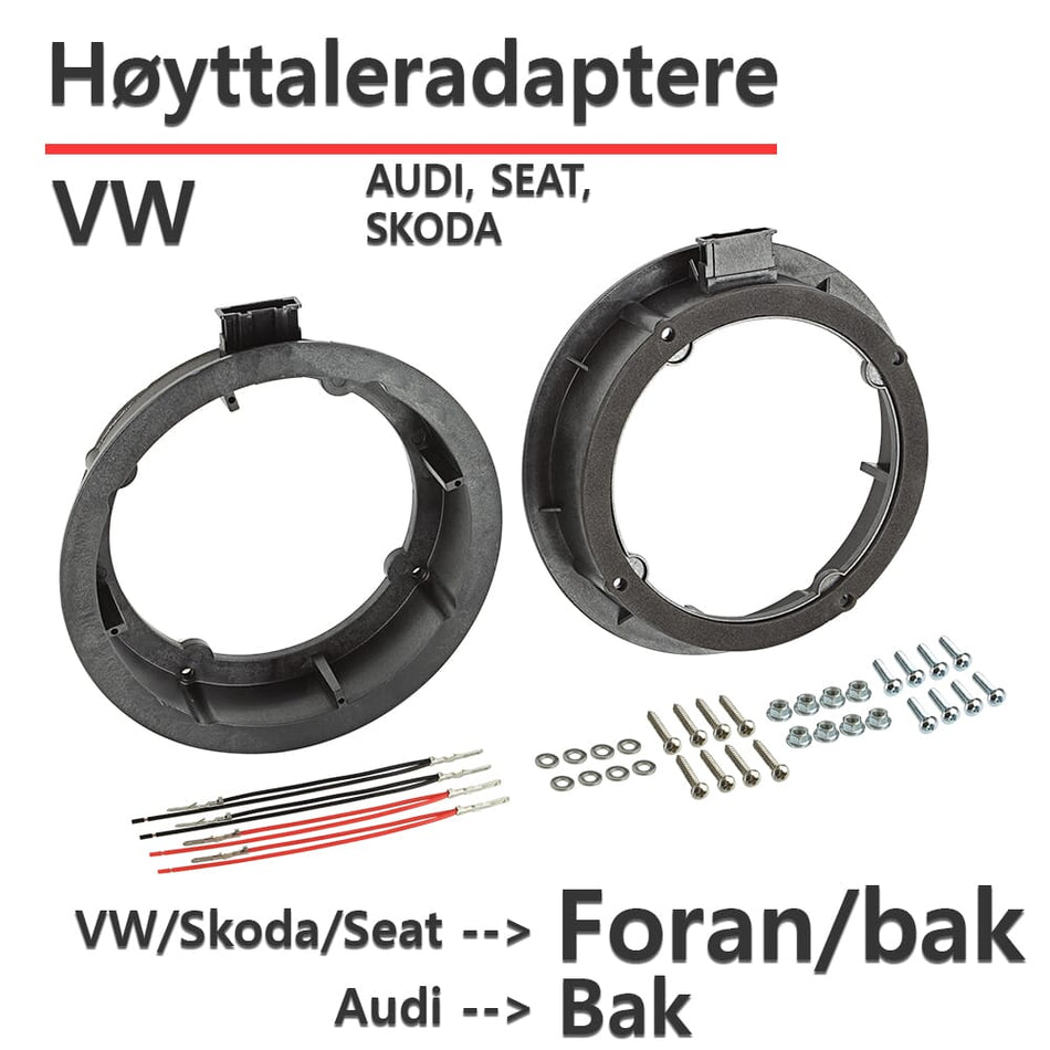 ACV VW høyttaleradaptere (165mm)