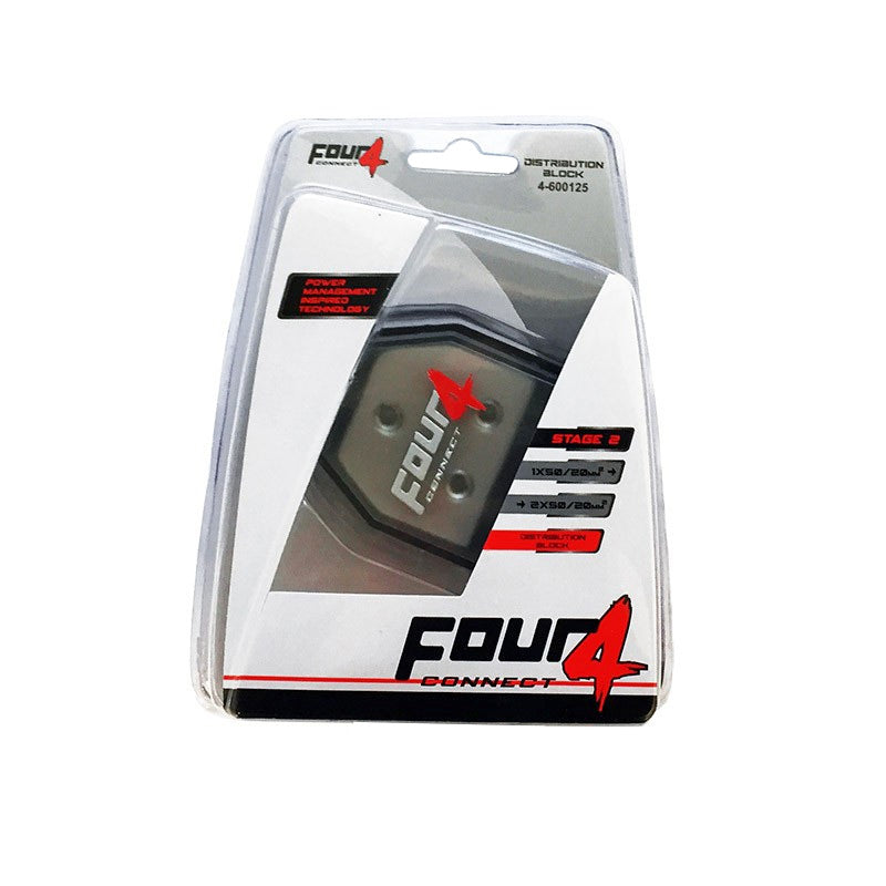 4 CONNECT fordelingsblokk 1x50/20mm2 -->2x50/20mm2