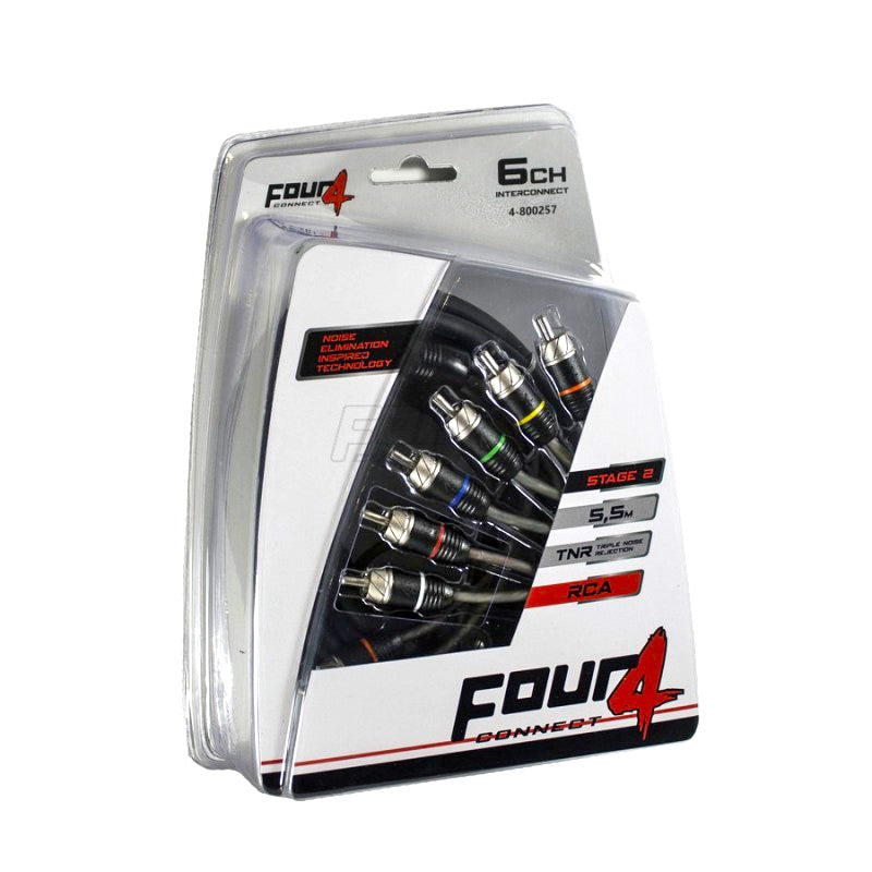 4 CONNECT STAGE 2 RCA 6 leder 5,5 meter