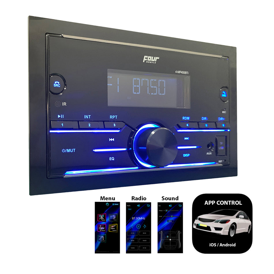 FOUR Mobile 4-MP400BTi dobbel din kort chassis