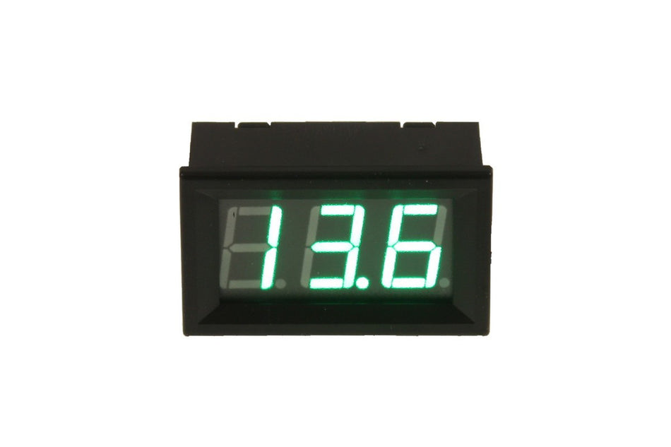 4POWER Voltmeter, 6 til 30V, grønn