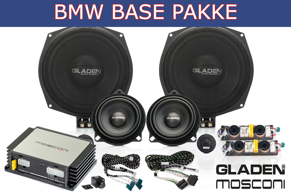 GLADEN SoundUP BMW Base, frontsett og DSP forsterker - NY!