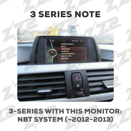 ZZ2 DZZ-NBT-3S-4S-F3X-10-UHD, 10,25" skjerm med trådløs CarPlay og Android Auto, BMW 3- og 4-serie F30/F31/F32/F33/F80 med NBT-system (bilde 4)