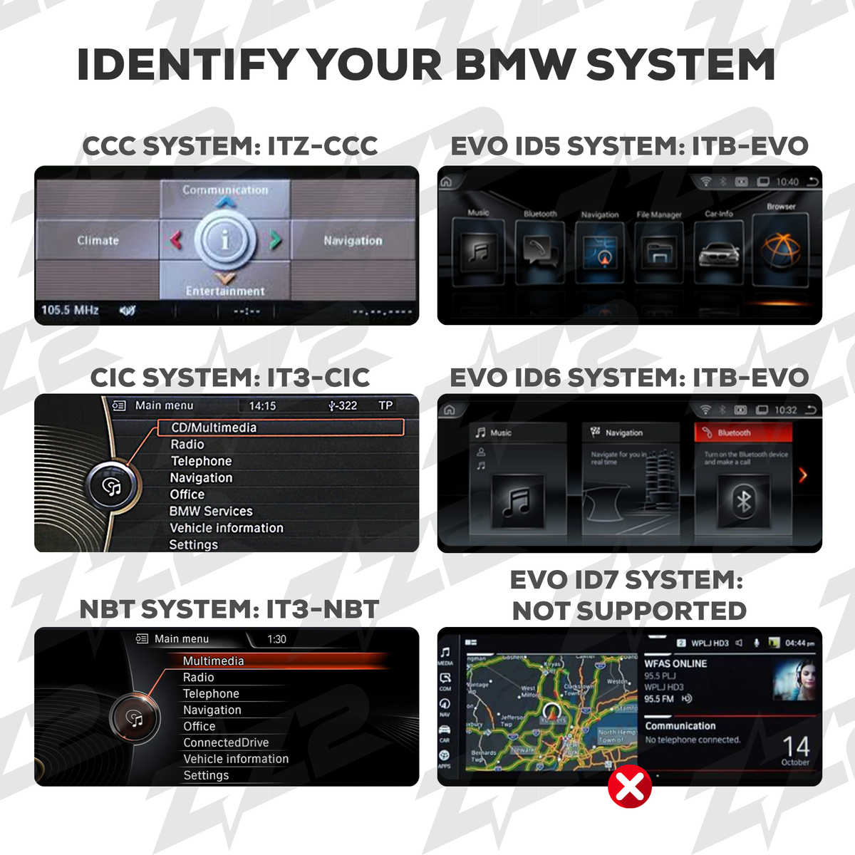 ZZ2 ITZ-CCC, trådløs CarPlay og Android Auto adapter, BMW med CCC-system (ny hardware) og AUX-inngang (bilde 3)
