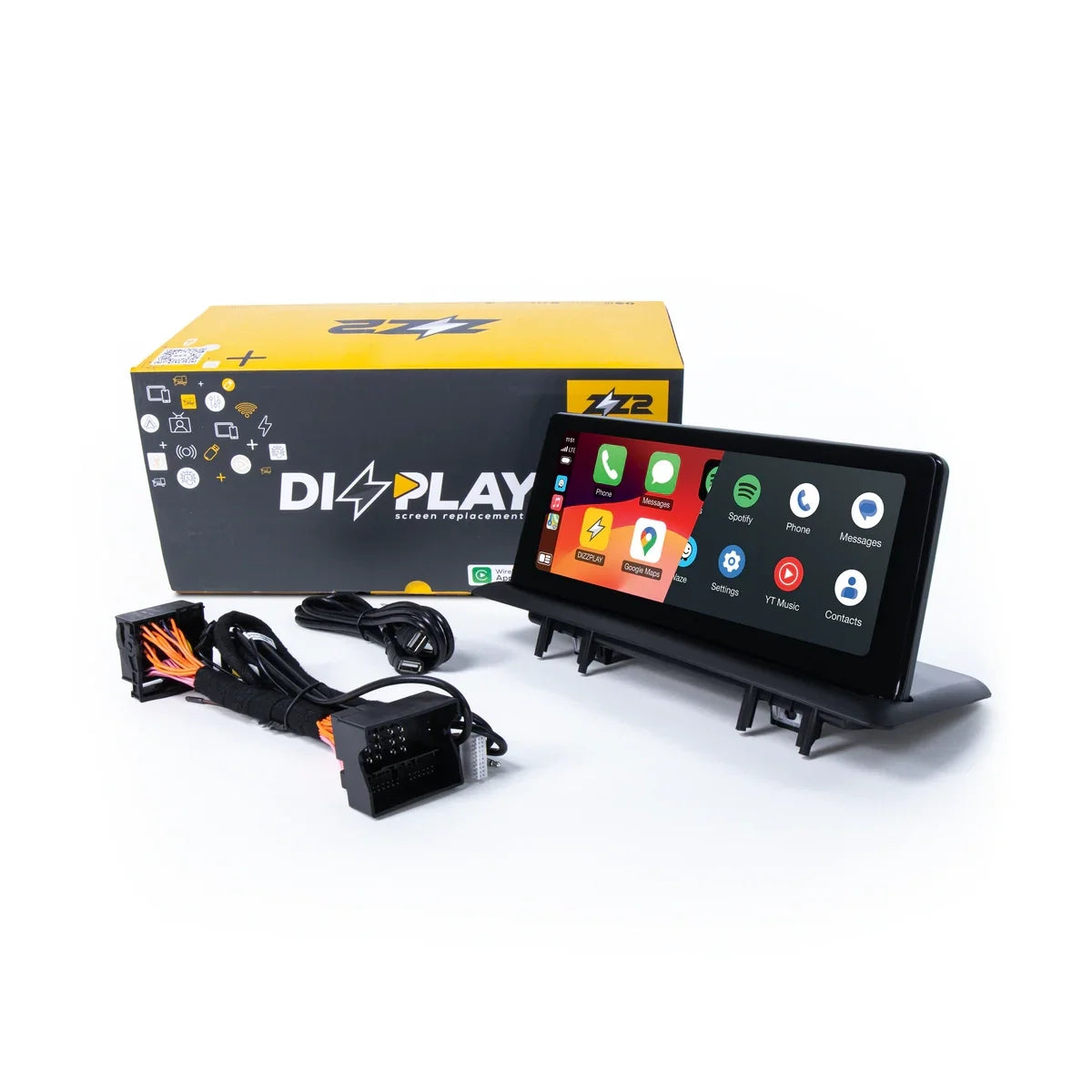 ZZ2 DZZ-CCC-1S-E8X-10-UHD, 10,25" skjerm med trådløs CarPlay, BMW 1-serie E81/E82/E83/E87/E88 med CCC-system (bilde 6)