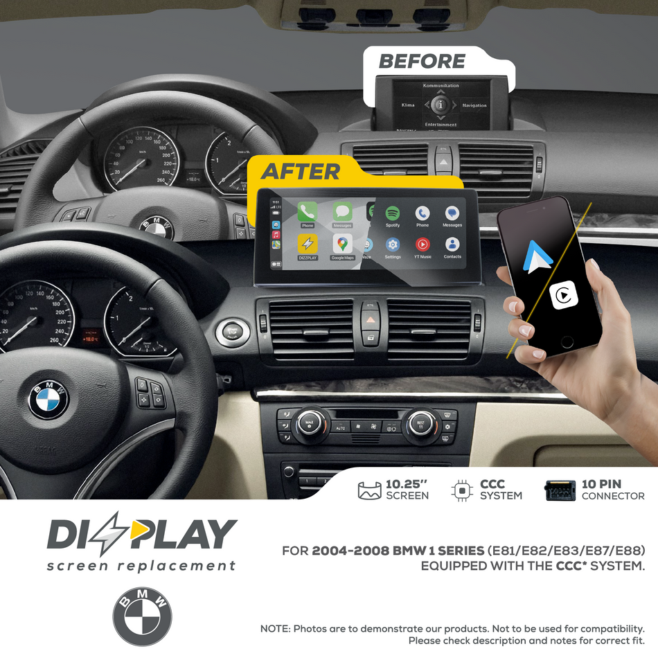 ZZ2 DZZ-CCC-1S-E8X-10-UHD, 10,25" skjerm med trådløs CarPlay