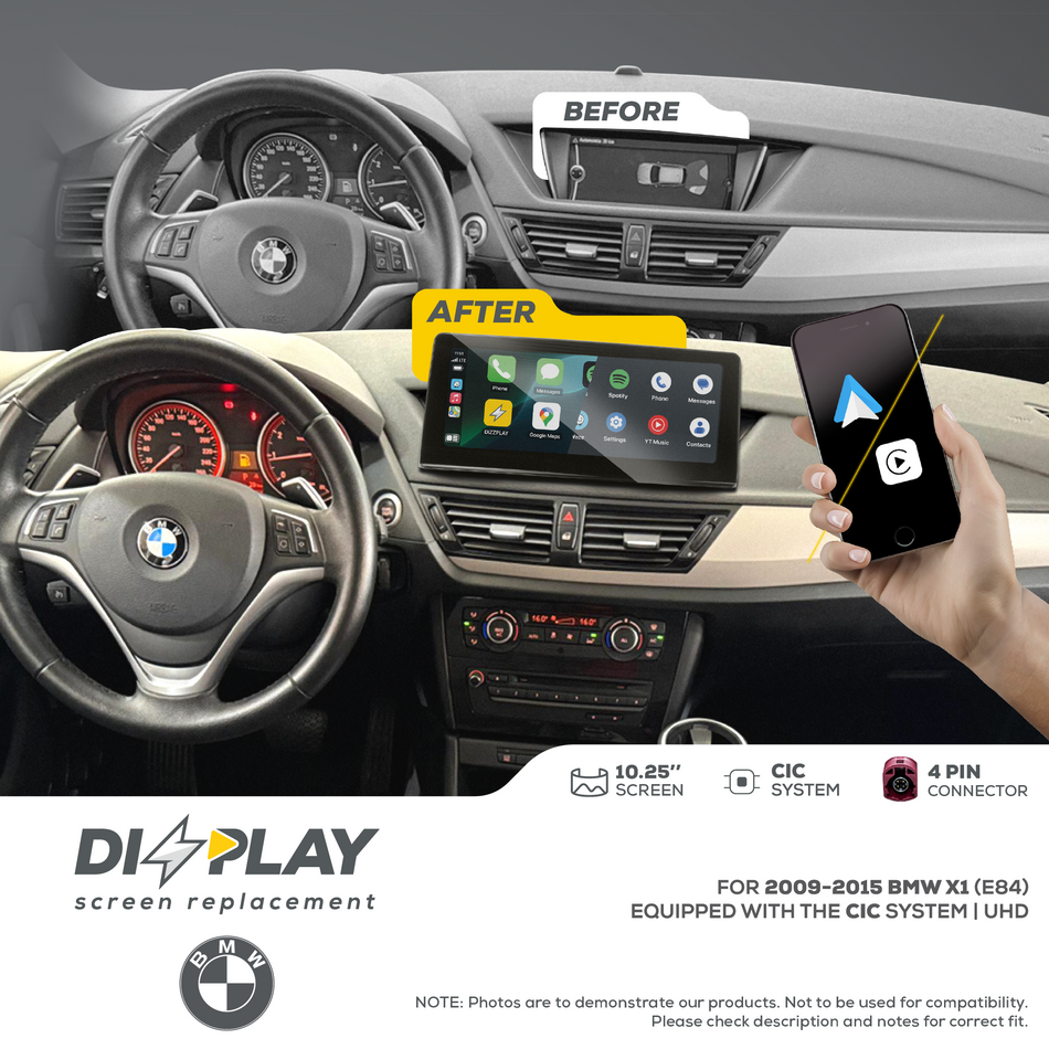 ZZ2 DZZ-CIC-X1-E84-10-UHD, 10,25" skjerm med trådløs CarPlay