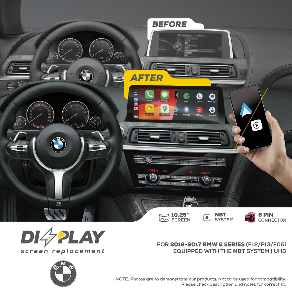 ZZ2 DZZ-NBT-6S-F12-F13-10-UHD, 10,25" skjerm med CarPlay