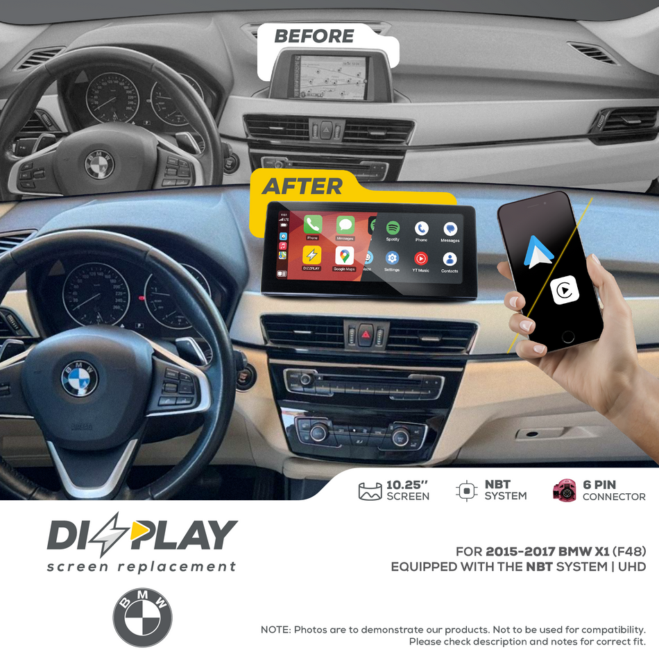 ZZ2 DZZ-NBT-X1-F48-10-UHD, 10,25" skjerm med trådløs CarPlay