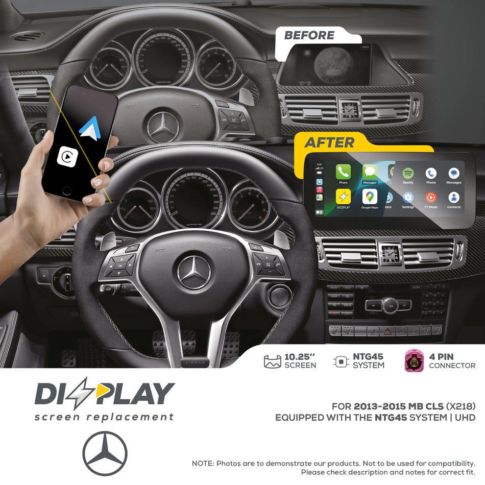 ZZ2 DZZ-NTG45-CLS-C218-10-UHD, 10,25" skjerm med CarPlay