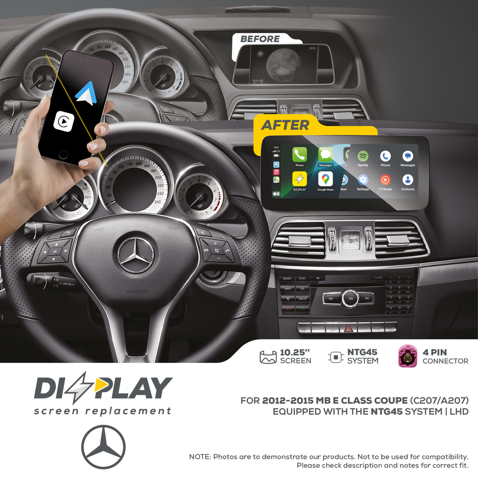 ZZ2 DZZ-NTG45-E-C207-10-LHD, 10,25" skjerm, trådløs CarPlay