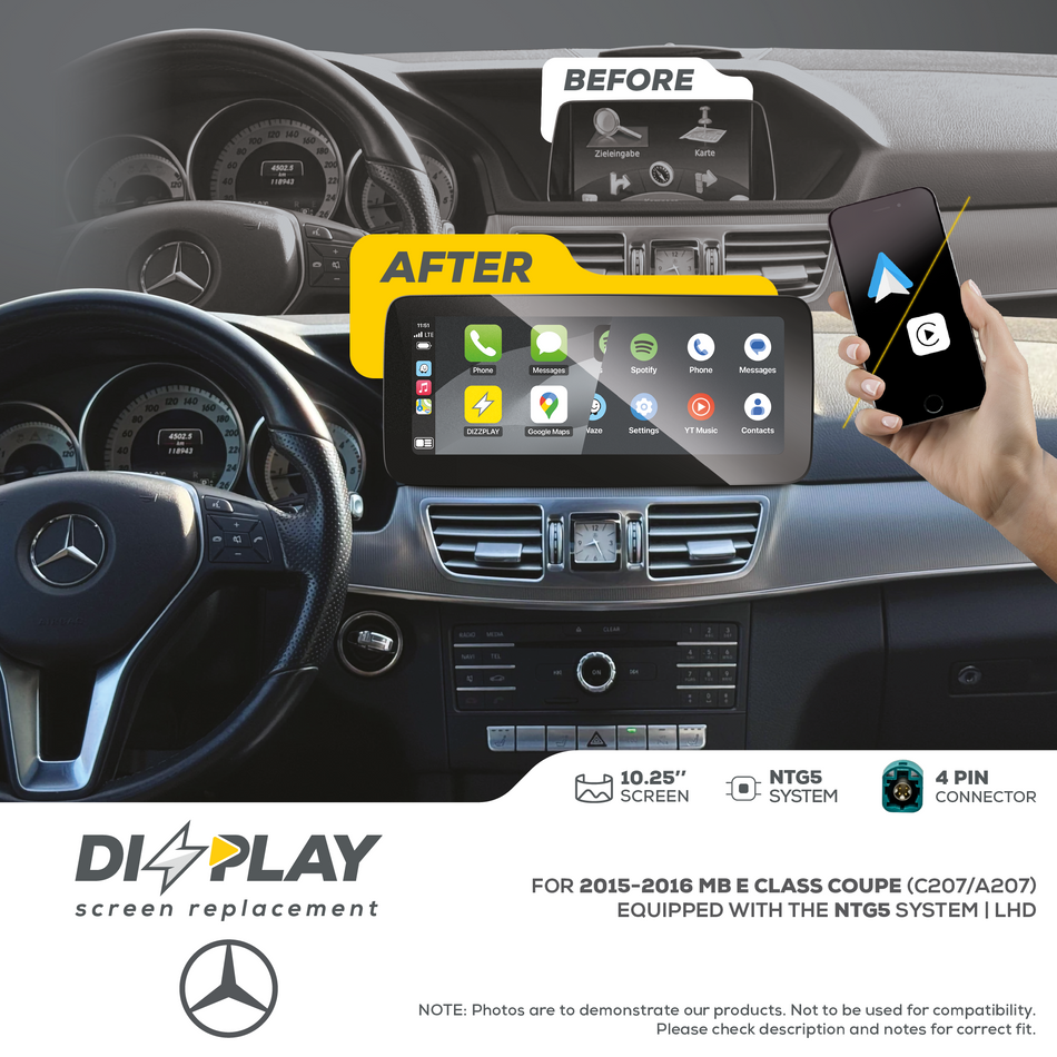 ZZ2 DZZ-NTG5-E-C207-10-LHD, 10,25" skjerm med trådløs CarPlay