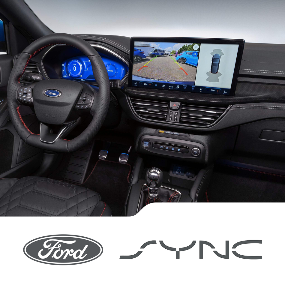 ZZ2 ZZC-SY4C, aktivering av ryggekamerainngang, Ford med SYNC 3 og SYNC 4, plug and play