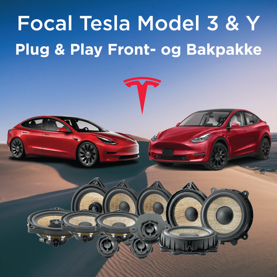 Nivå 3 - Focal Inside Tesla 3 & Y Front- og Bakpakke