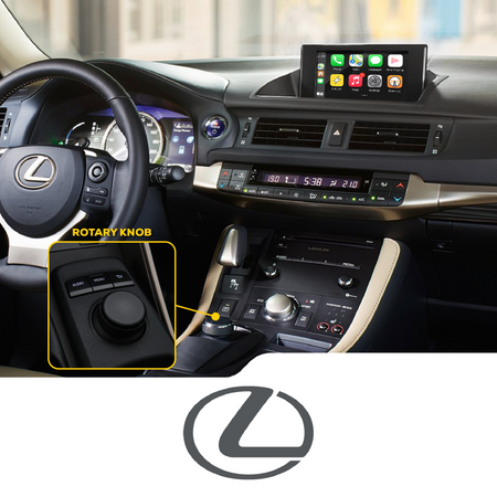 ZZ2 ITB-LEX17, trådløs CarPlay og Android Auto adapter, Lexus 2014-2021 med original rund dreiebryter