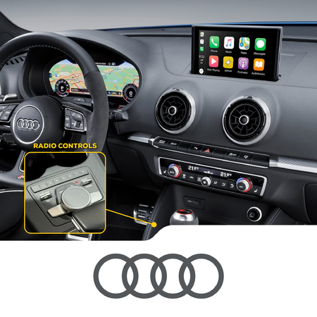 ZZ2 ITB-MIB2, trådløs CarPlay og Android Auto adapter, Audi med MIB2-system og 5,8" eller 7" skjerm