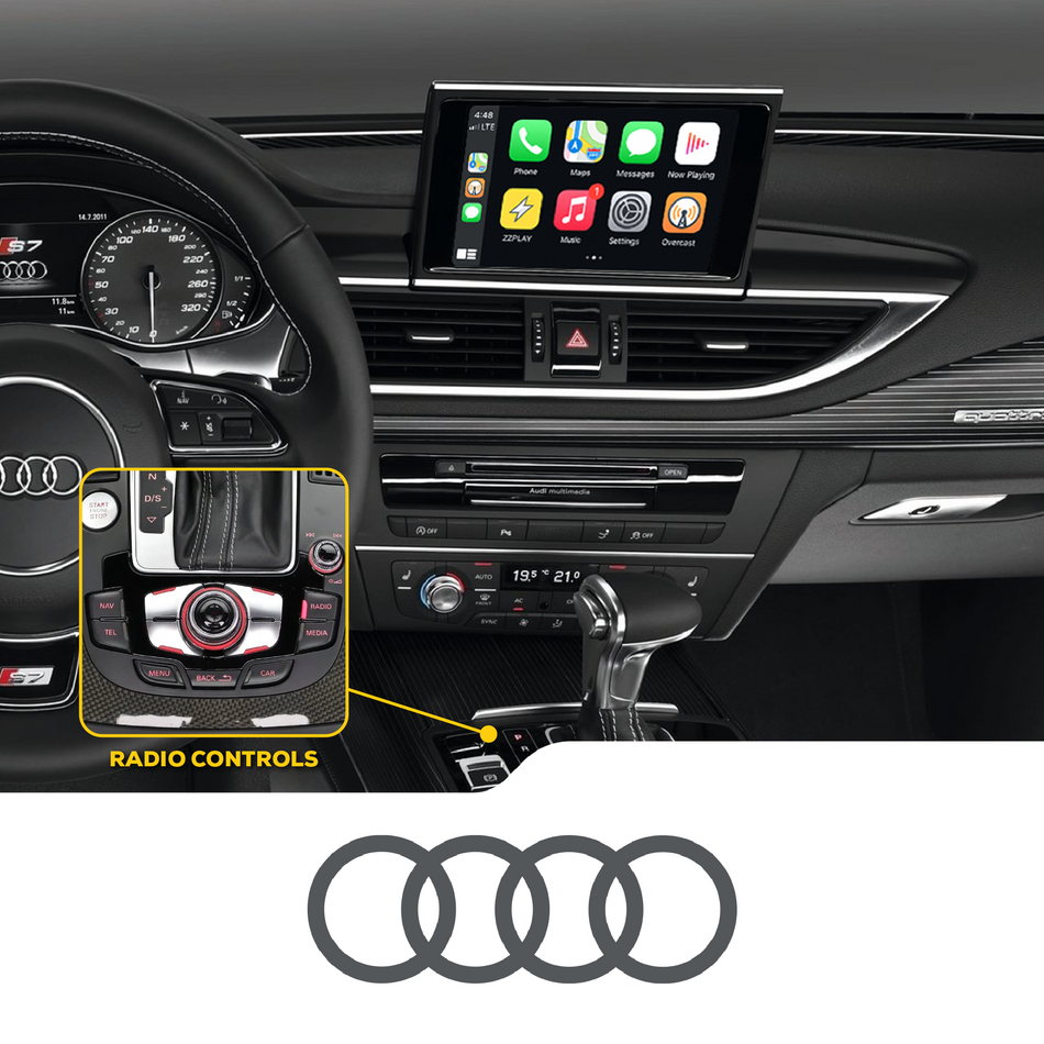 ZZ2 ITB-MMI3G-A6/A7, trådløs CarPlay og Android Auto adapter, Audi A6/A7 og Lamborghini Huracán med MMI 3G