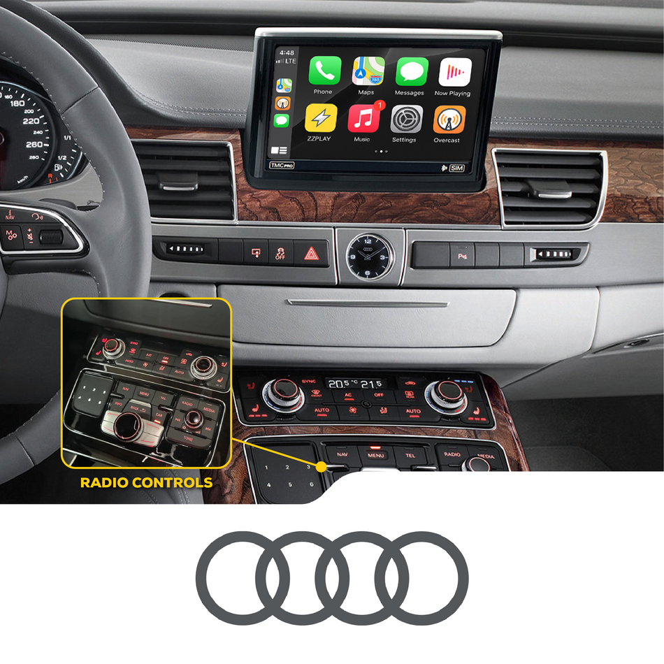 ZZ2 IT3-MMI3G-A8, trådløs CarPlay og Android Auto adapter