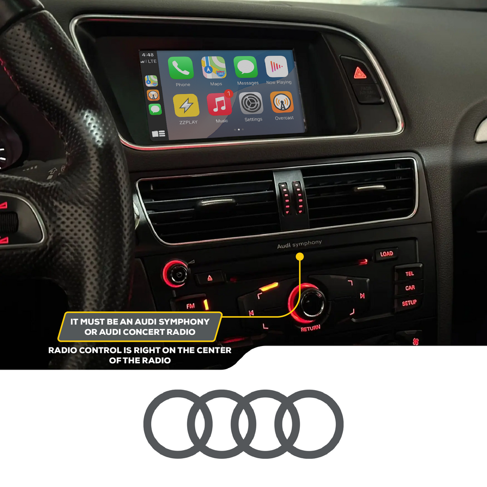 ZZ2 IT3-SYM, trådløs CarPlay og Android Auto adapter