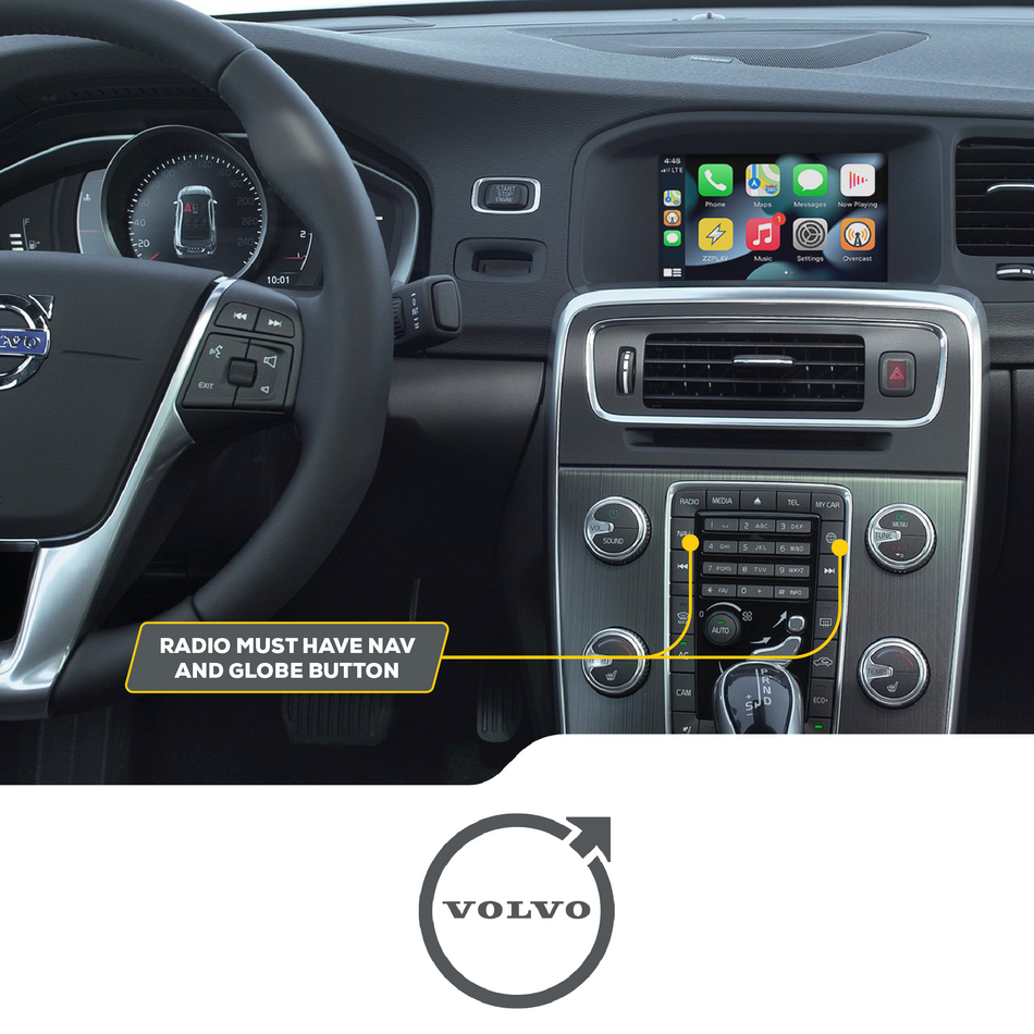 ZZ2 IT3-VOLVO, trådløs CarPlay og Android Auto adapter