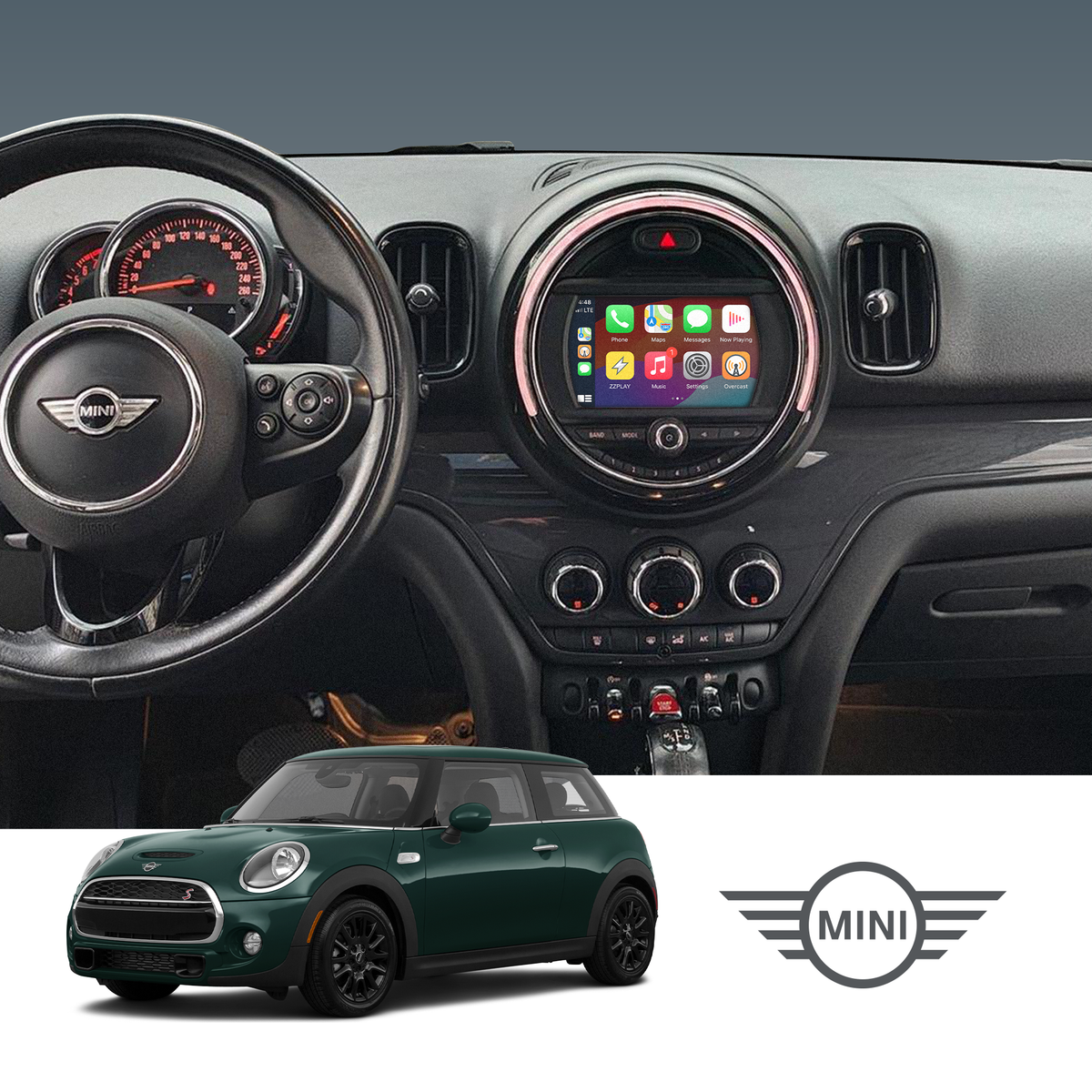 ZZ2 ITP-BIS, trådløs CarPlay og Android Auto adapter, MINI Cooper, Countryman og Clubman med BIS-system (bilde 3)