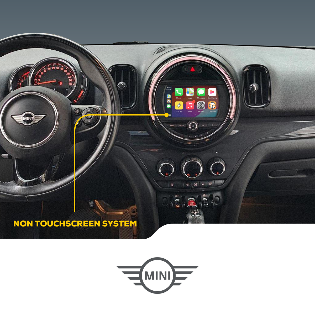 ZZ2 ITP-BIS, trådløs CarPlay og Android Auto adapter, MINI Cooper, Countryman og Clubman med BIS-system