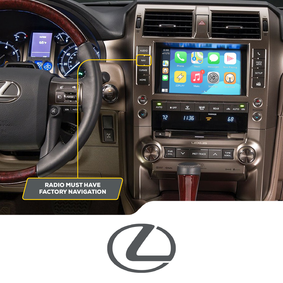 ZZ2 ITZ-GX1-A, trådløs CarPlay og Android Auto adapter