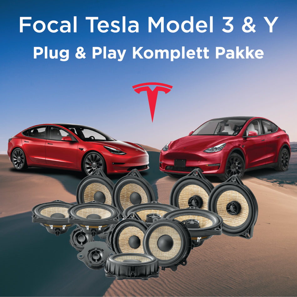 Nivå 4 - Focal Inside Tesla 3 & Y Komplett Pakke