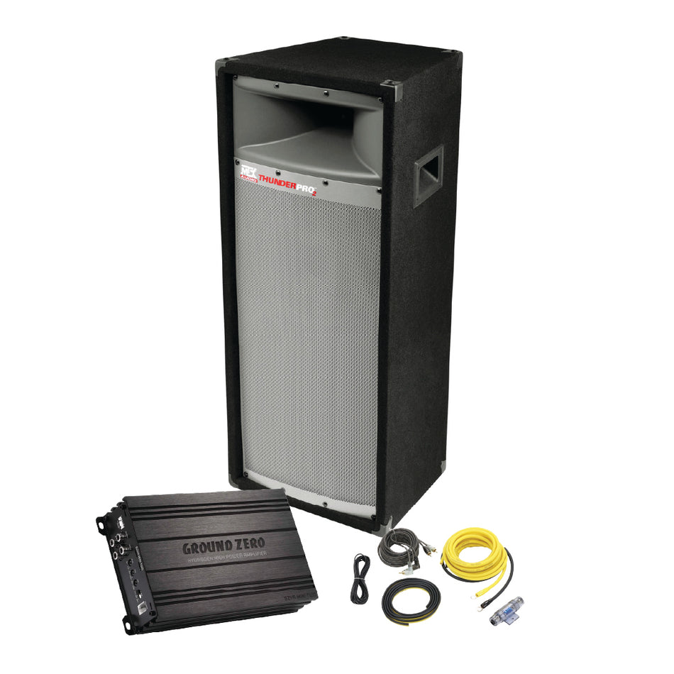 MTX ThunderPro PowerPack - Rå lydpakke med Kicker-forsterker og Ground Zero kabelsett NY!