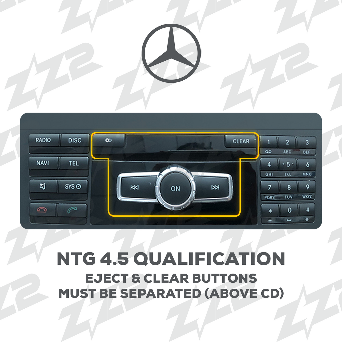 ZZ2 DZZ-NTG45-G-W463-10-UHD, 10,25" skjerm, trådløs CarPlay, Mercedes G-klasse W463 med NTG 4.5 (bilde 2)