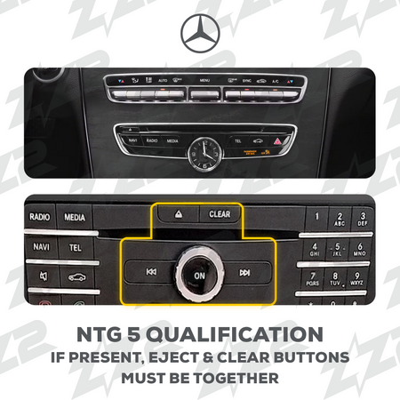 ZZ2 DZZ-NTG5-B-W246-10-LHD, 10,25" skjerm med trådløs CarPlay, Mercedes B-klasse W246 2015-2019 med NTG5, venstrestyrt (bilde 2)