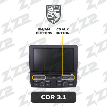 ZZ2 ITZ-CDR31-A, trådløs CarPlay og Android Auto adapter, Porsche med CDR31-radio uten original navigasjon (bilde 3)