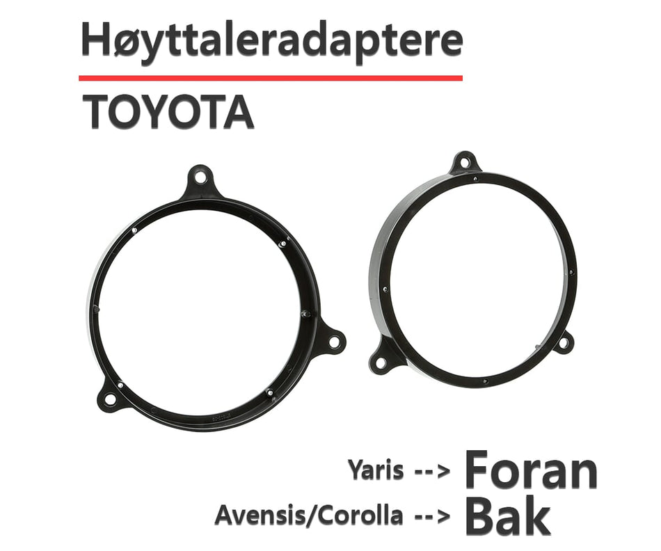 ACV Toyota høyttaleradapter (165mm)
