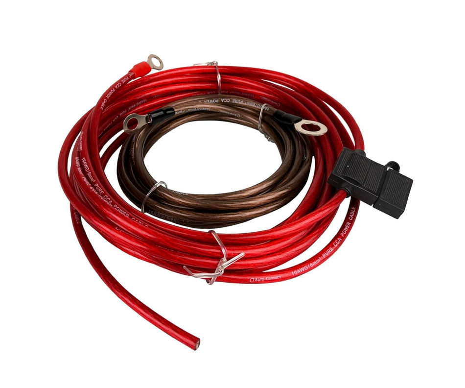 Auto-Connect CCA 6mm2 strømkabelsett