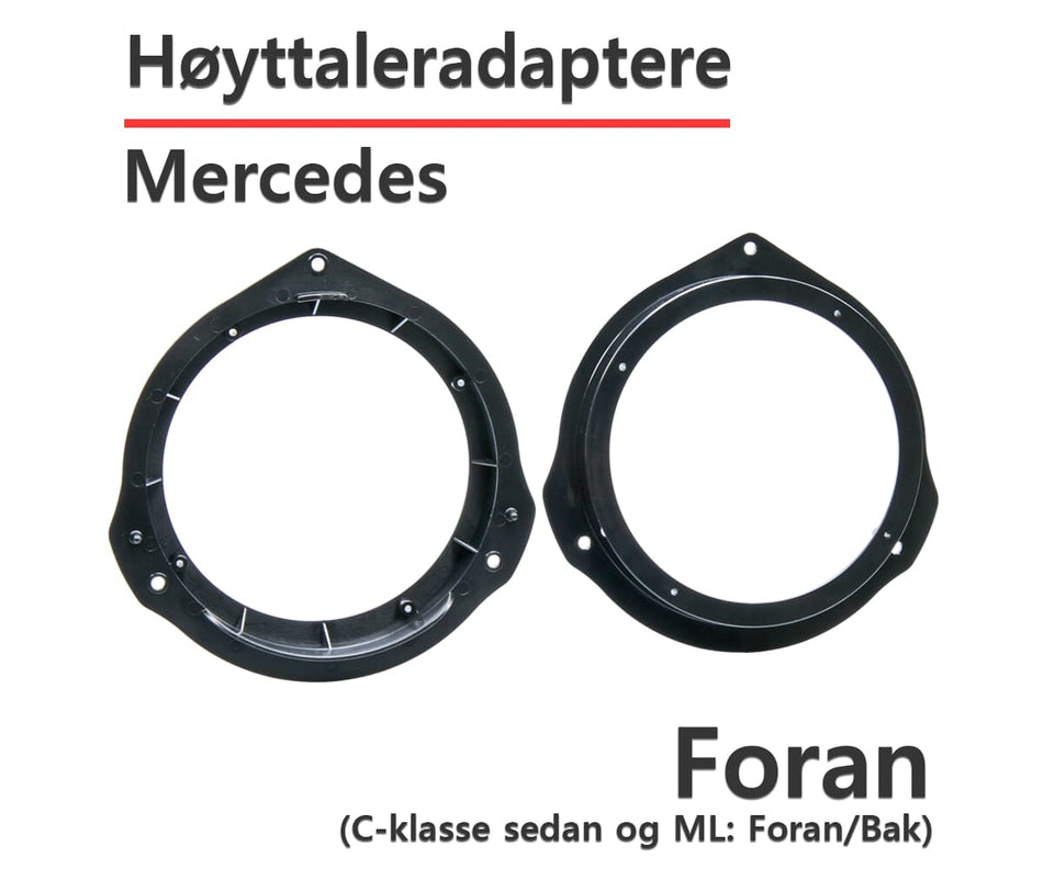 ACV Mercedes høyttaleradaptere (165mm)