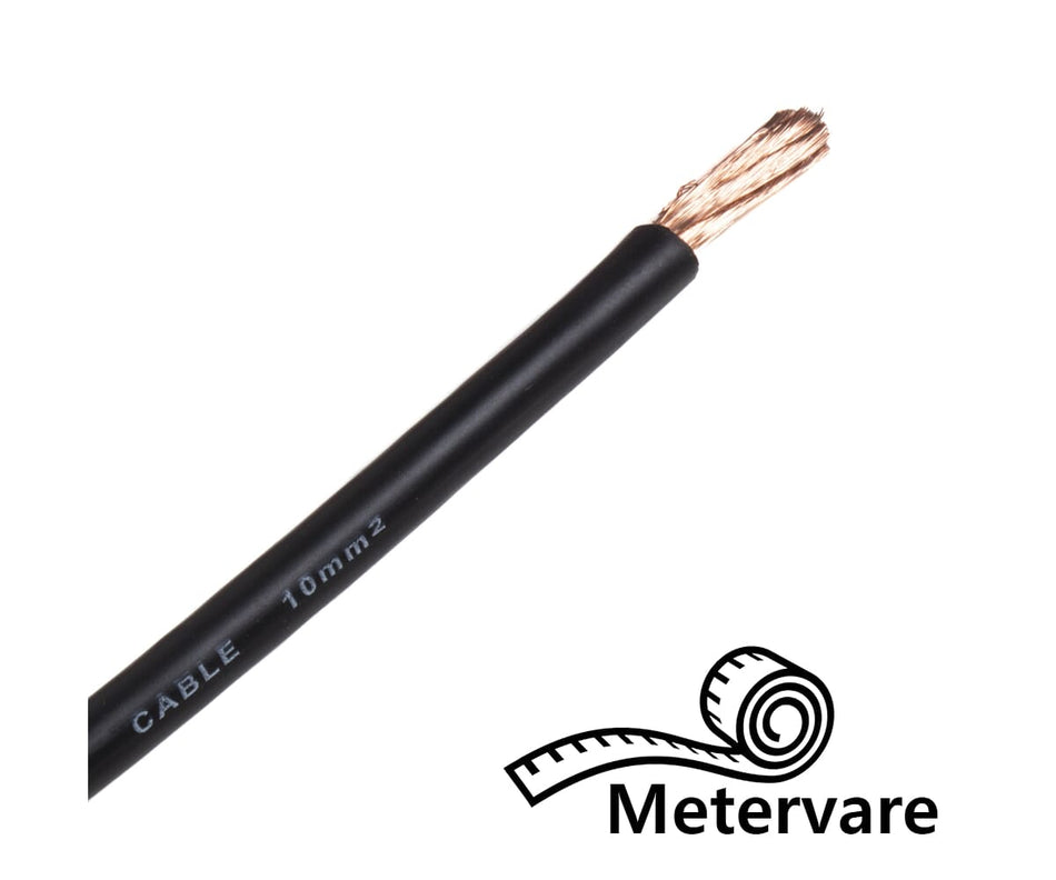 Bass Brothers 10mm2 strømkabel - sort