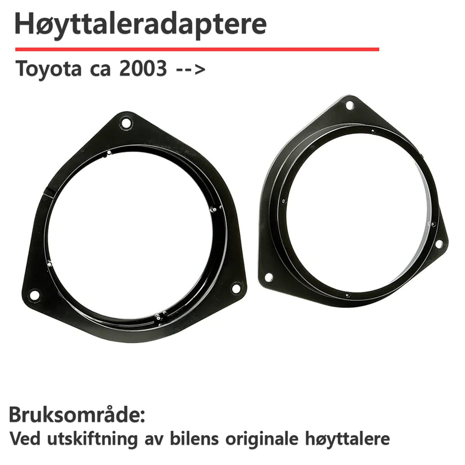 ACV Toyota høyttaleradapter (165mm)