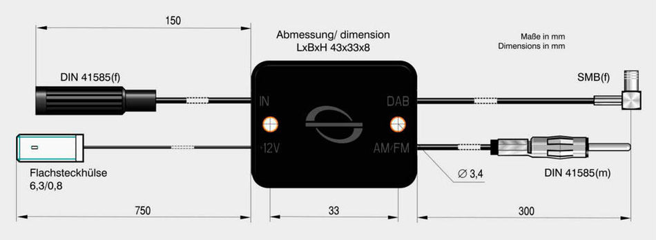 ATTB FM/DAB splitter - SMB