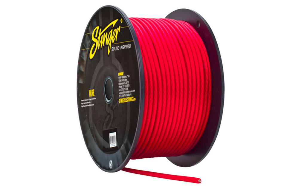 21mm²  strømkabel RØD