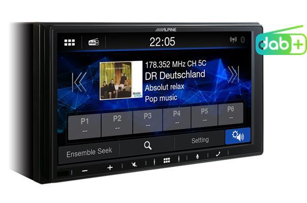 Alpine iLX-W690D multimedia inkl ramme