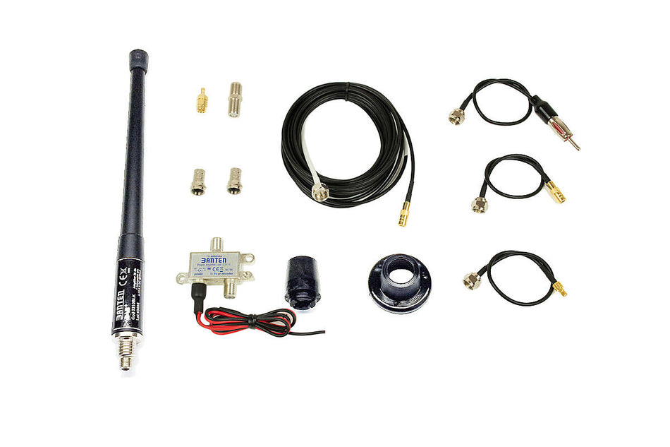 Banten marine antenne m/KIT (sort)