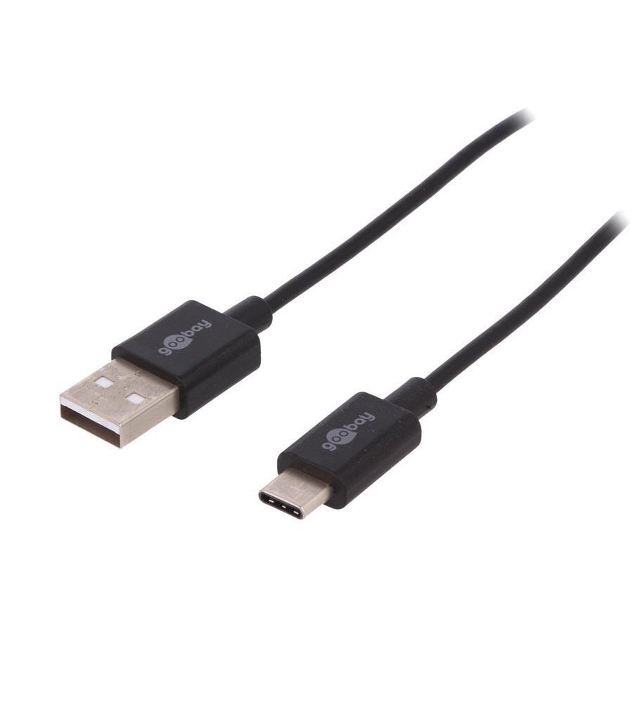 Tilkoblet USB-A til USB-C-kabel 
