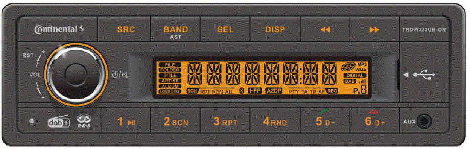 Continental 24v DAB+ radio